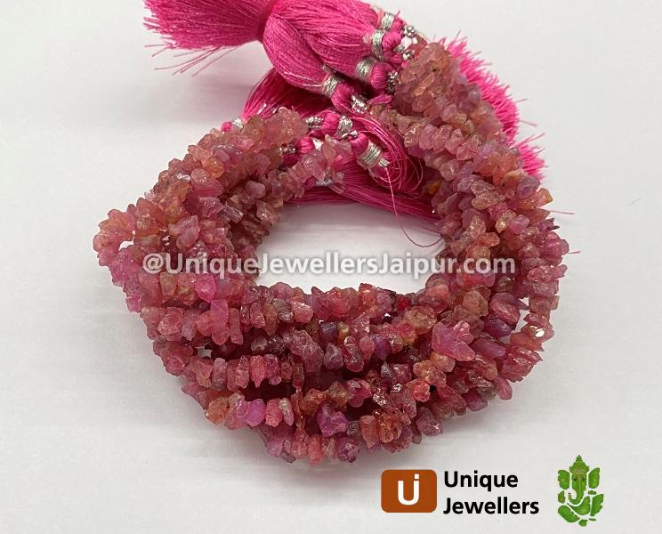 Red Spinal Chips Beads